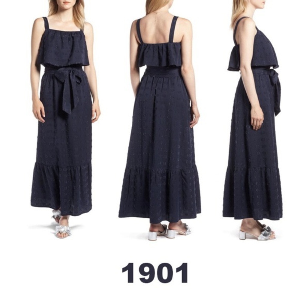 Nordstrom 1901 Clip Dot Maxi Dress